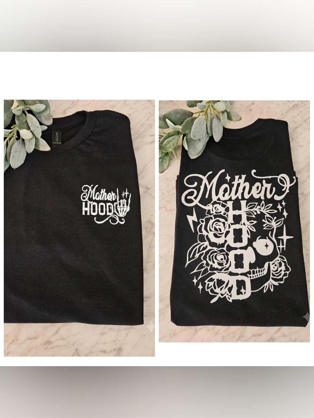 Motherhood shirt cute Skull Roses mom mama Floral Emo Alternative